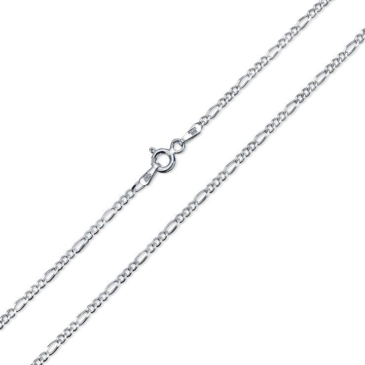 Sterling Silver Figaro Chain